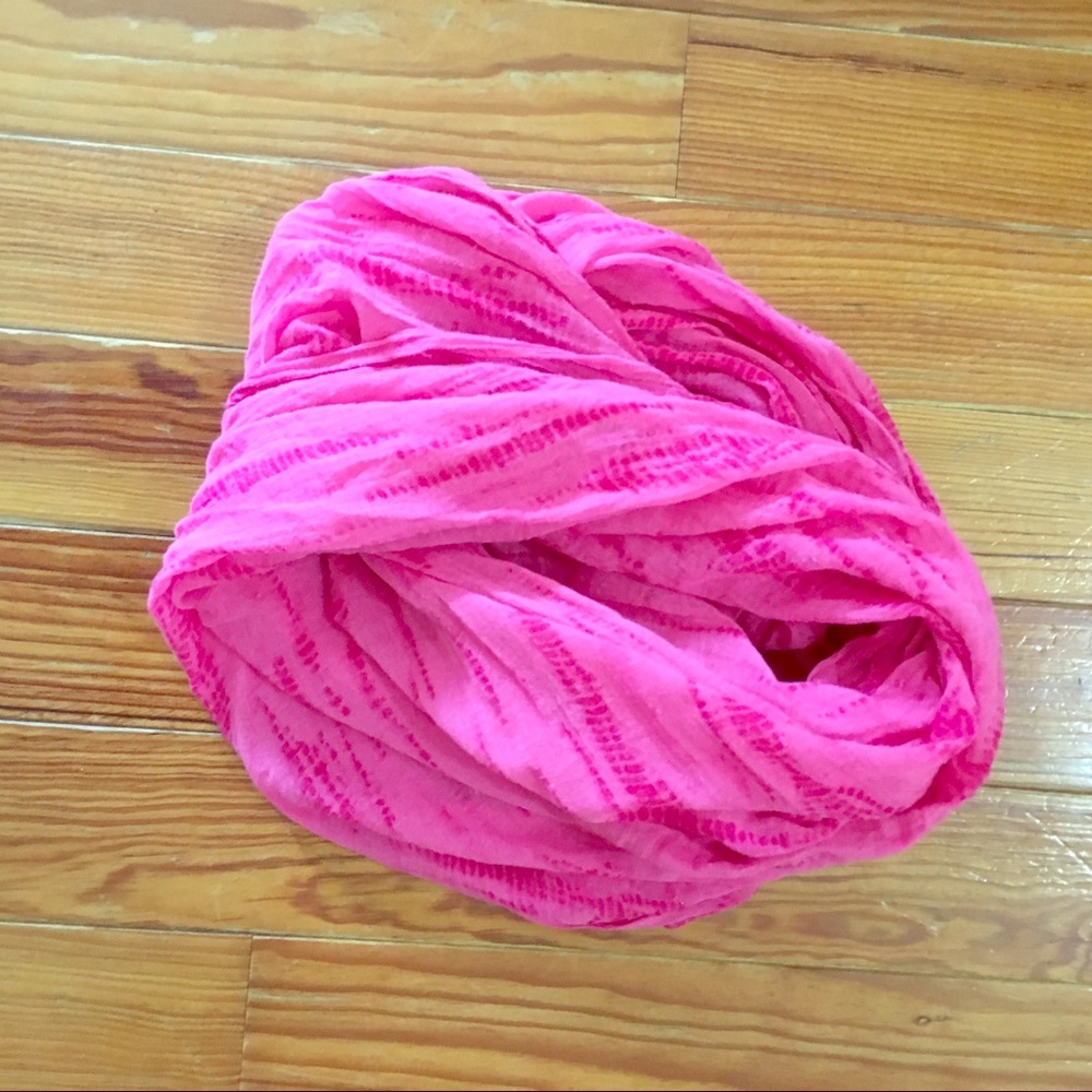 Pink Infinity Scarf